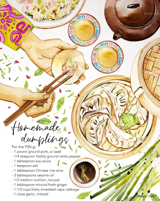 Chinese food painting