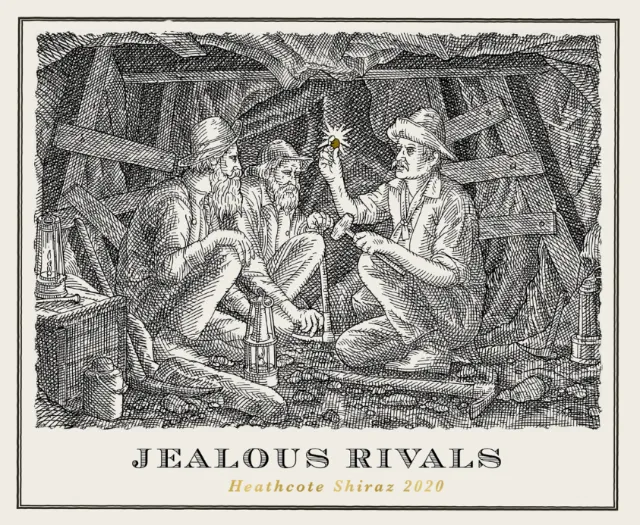 Label design for Jealous Rivals wine