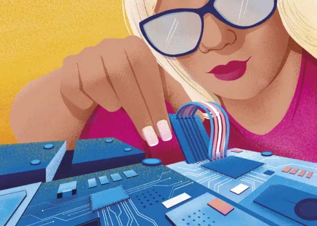 Woman in technology for Mulheres na Ciência Magazine
