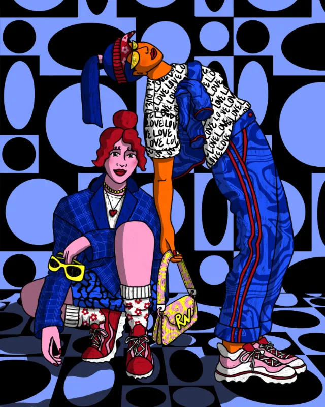 Fashion illustration by Rachel Winter