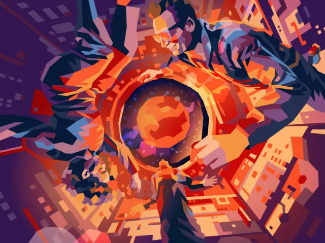 Graphic people collage