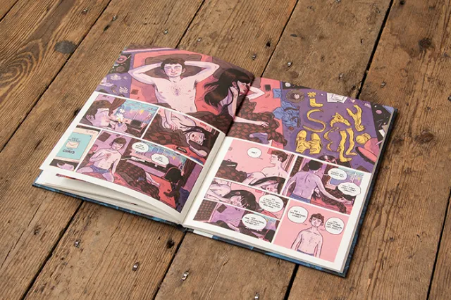 Pages from the graphic novel Art Schooled
