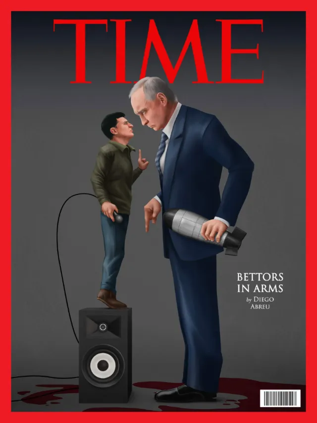 Time magazine cover about the Russia-Ukraine war