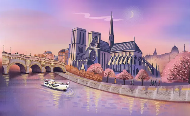 One page from the book "Islands". Paris