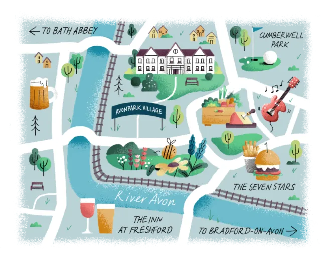 Clear and informative retirement village map