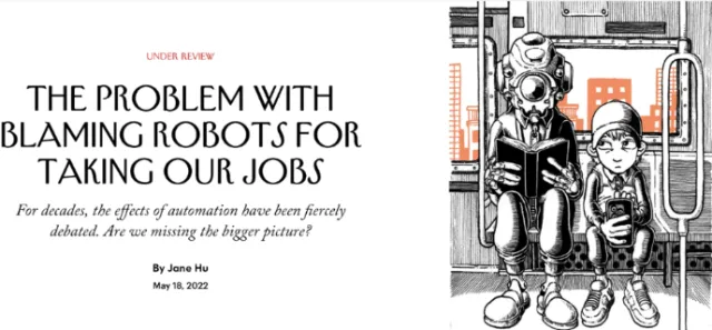 Editorial illustration about blaming robot by Carles Garcia O'Dowd