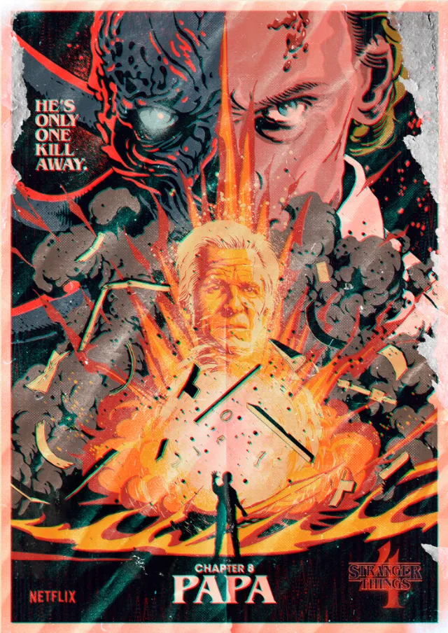 Papa - Netflix Stranger Things Social Media Poster