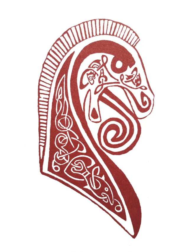 Frontispiece linocut from Seamus Heaney’s Epic Beowulf