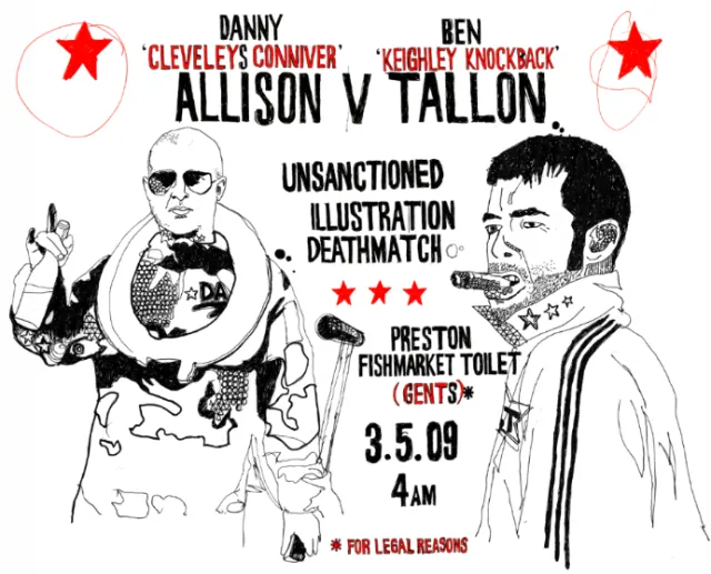 Wrestling poster for 'Illustration Deathmatch