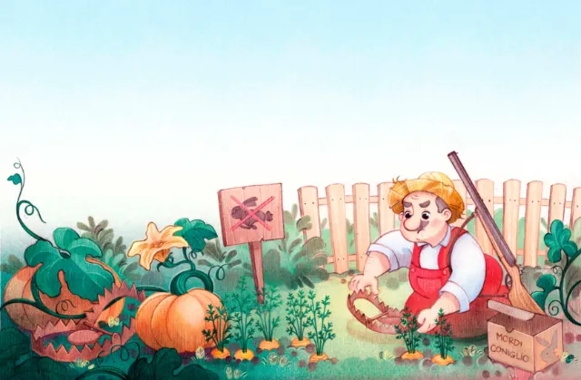 rabbit, animals, dinner, friends, skunk, toad mole, duckling, squirrel, carrots