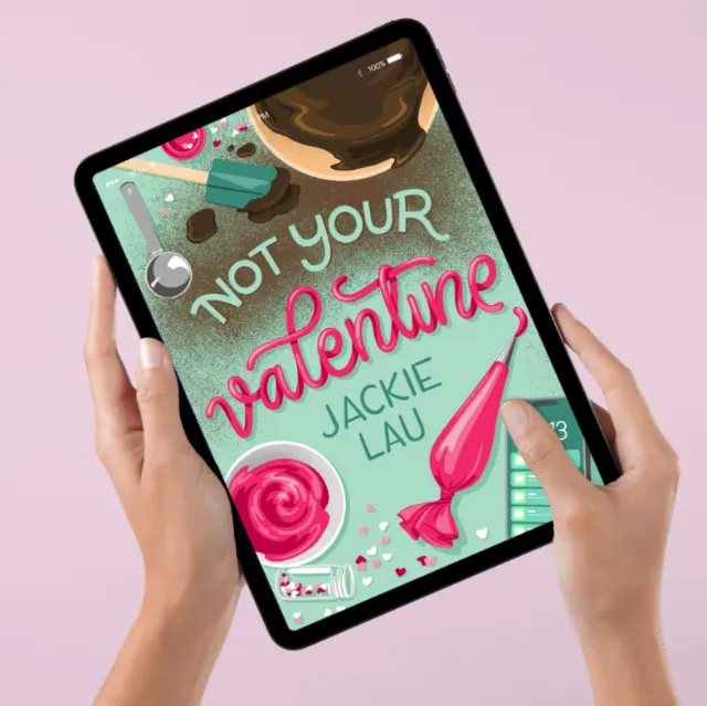Illustrated cover design of "Not Your Valentine" book