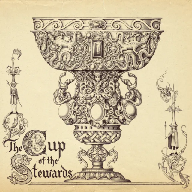 Detailed ornate chalice drawing by Sveta Dorosheva