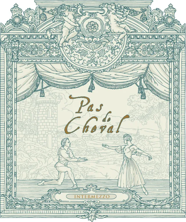 Ornate etched ballet scene titled Pas De Cheval by Studio Duco