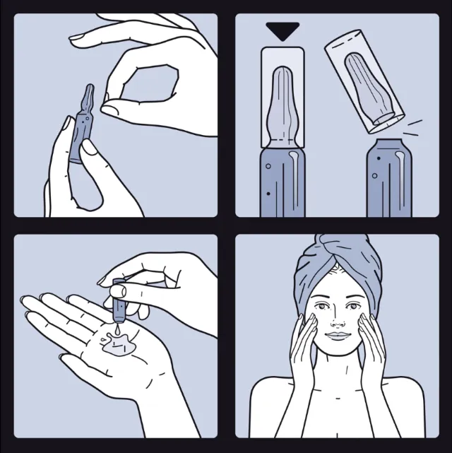 Step-by-step skin serum application by Klaus Meinhardt