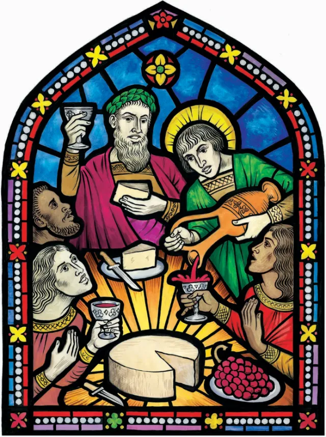 Stained glass The Last Supper artwork by Martin Hargreaves
