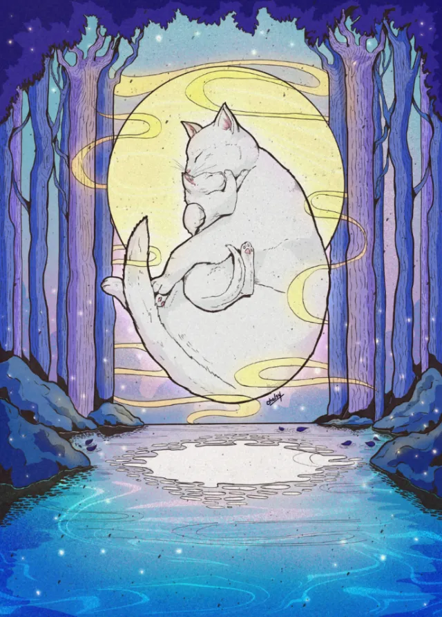 Book jacket of 'The Cat Affirmation Card"