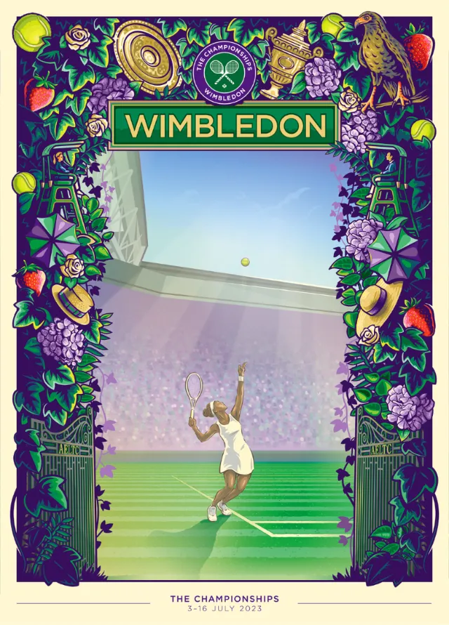 Wimbledon Poster 2023 by BoomArtwork