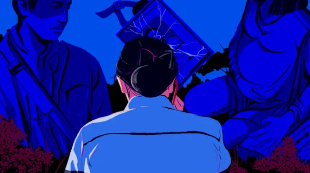 The illustration is based on an Indonesian movie titled 'Indonesia Calling'