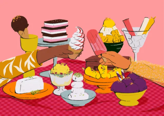 Editorial piece on ice cream for Vittles Magazine