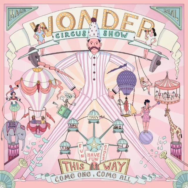 Illustration of the Wonder Circus Show scarf