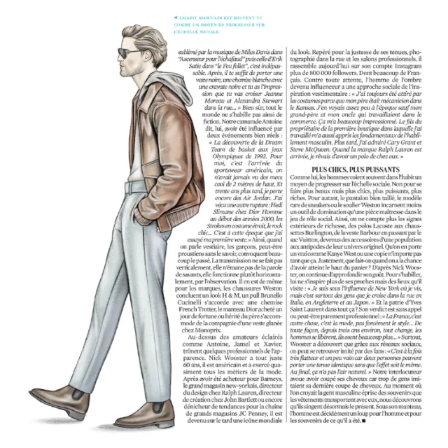 Lifestyle editorial on men's fashion