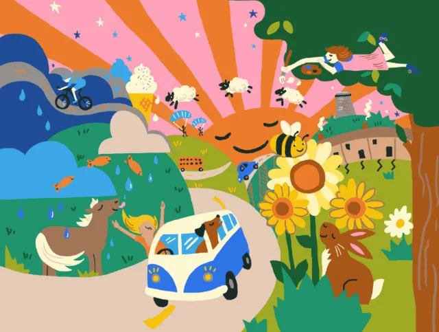 Rural life as shown in cartoons