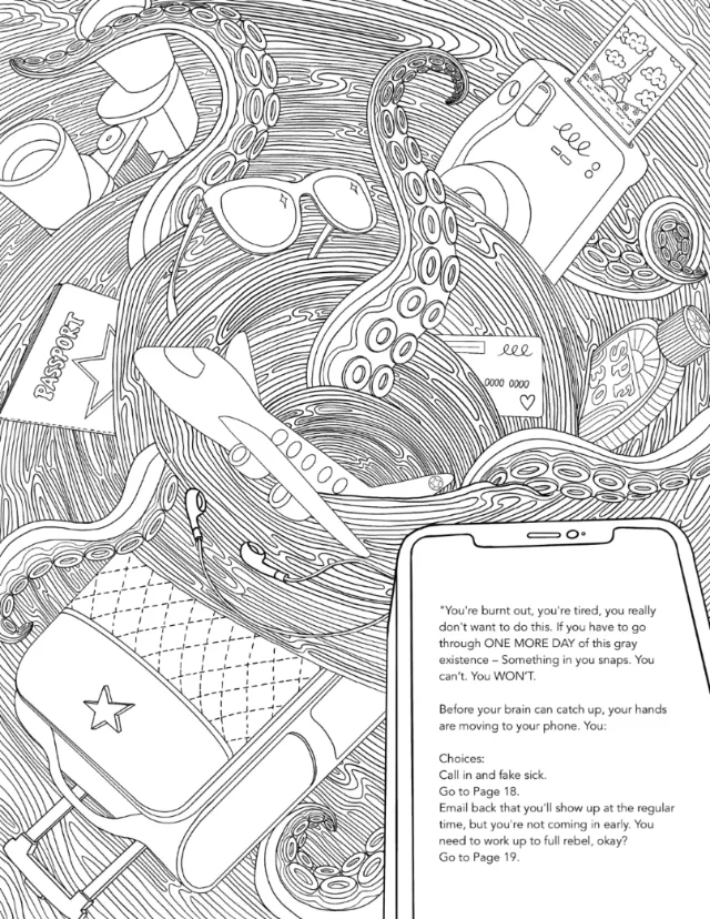 Example for an Insight Editions coloring book