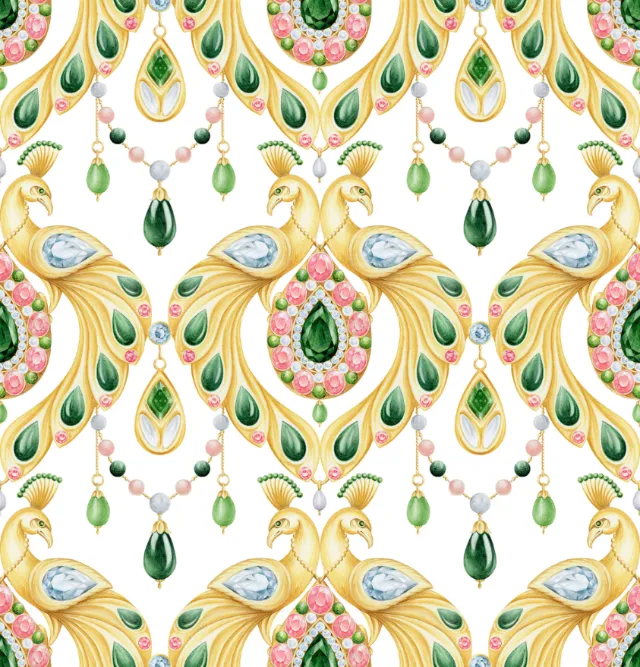 Drawing of a Indian jewels for restaurant menu