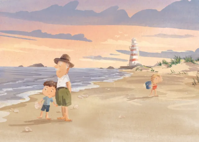 Illustration form the  picture book - Treasure of the Tide