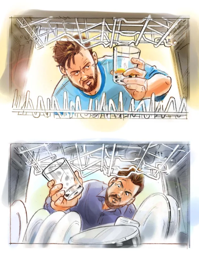 Man inspecting glass and dishes inside dishwasher by Henryk Zimak