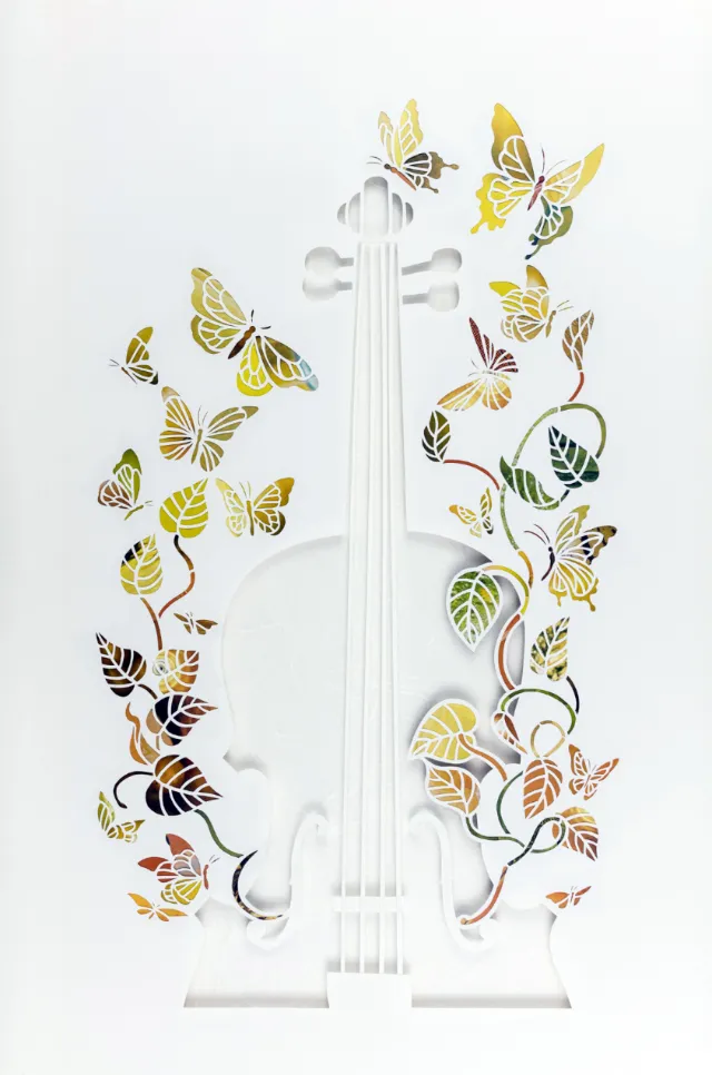 Advertising poster for International Violin Competition of Indianapolis
