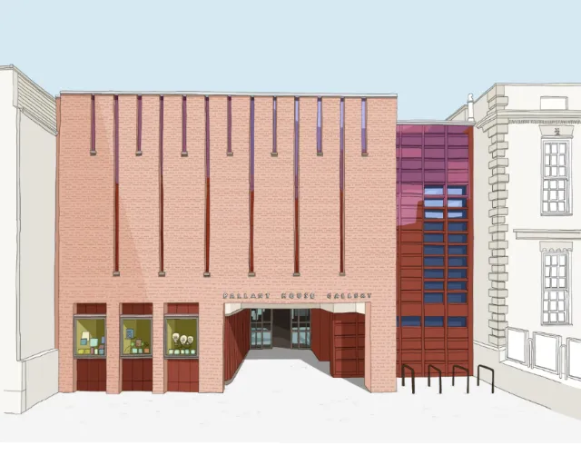 Illustration of Pallant House Gallery extension by Claire Rollet