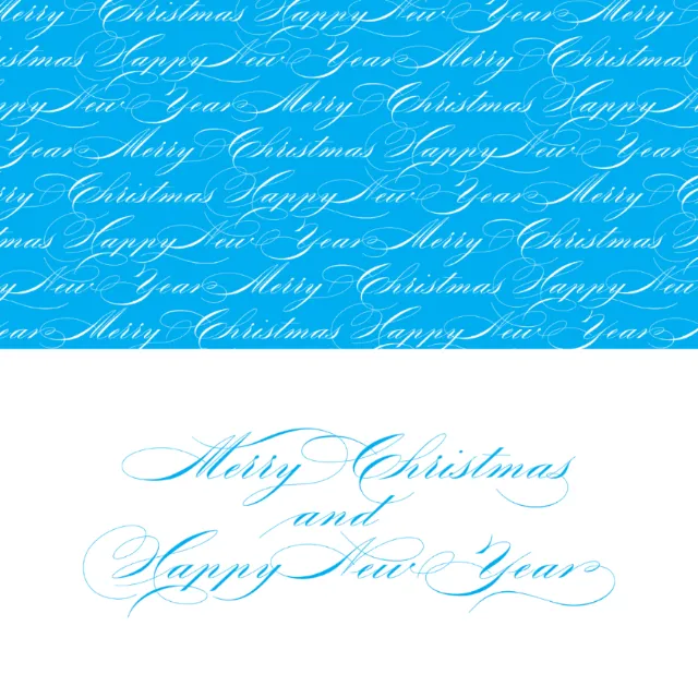Typography design for Christmas and New Year greetings
