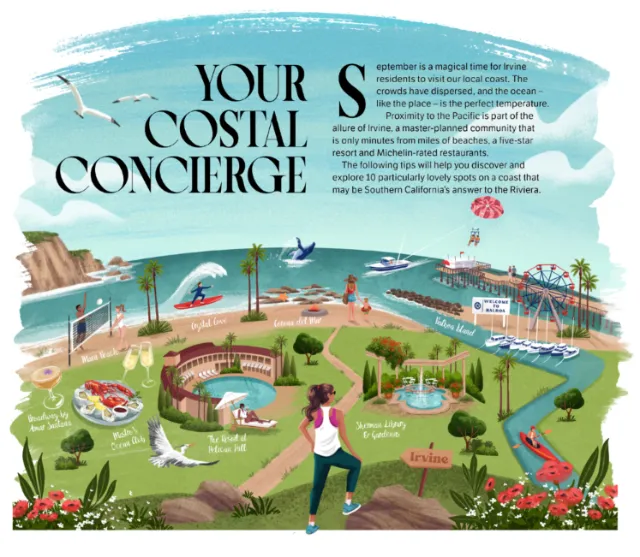 Irvine / Newport Beach map design