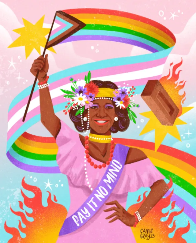 Contemporary portrait of Marsha P. Johnson