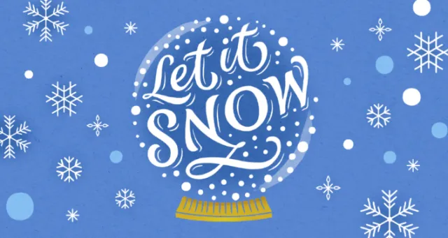 Snowy Christmas gift card illustrations for TJX