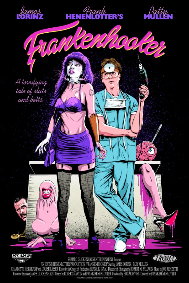 "Frankenhooker" comic style ad poster