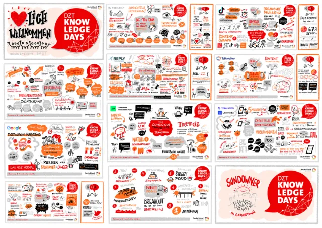 Infographic panels illustrating Halloween facts and traditions with icons