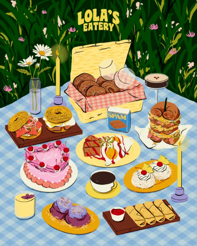 A food illustration of Lola's Eatery