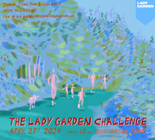 Promotional flyer of The Lady Garden Challenge