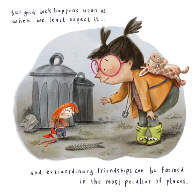 Watercolor artwork based on friendship poetry
