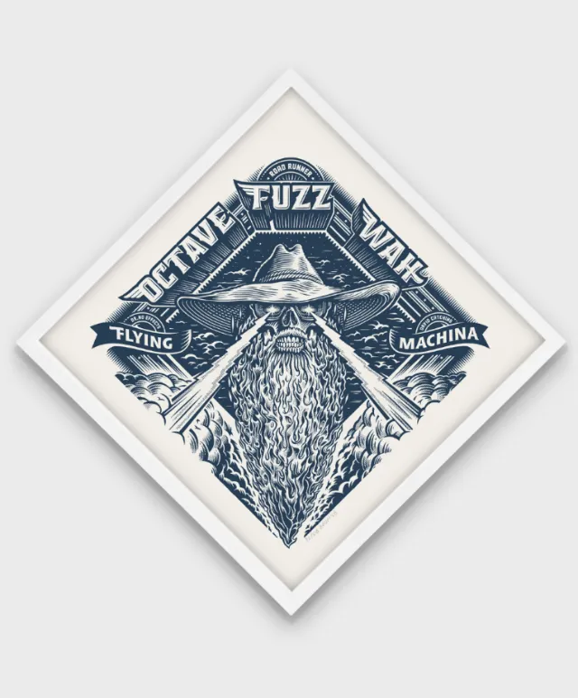 Octave fuzz wah flying machine wall art