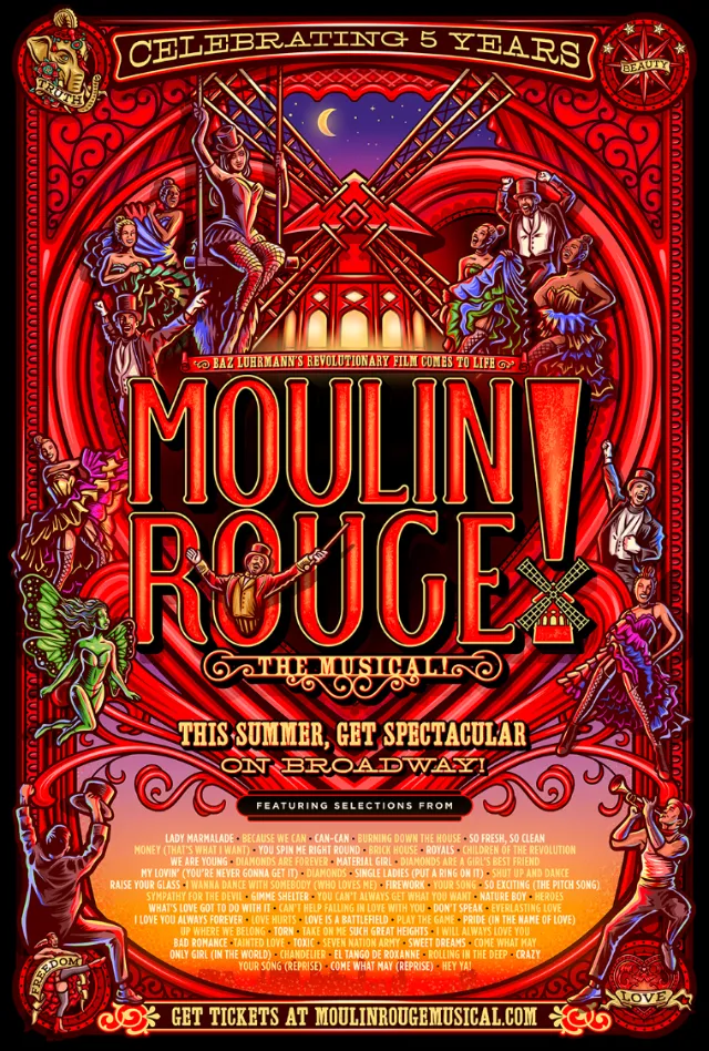 Moulin Rouge! Summer campaign design