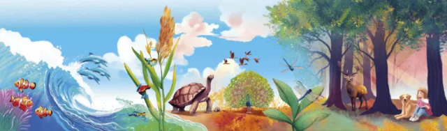 Digital artwork of various animals and nature by Teresa Alberini