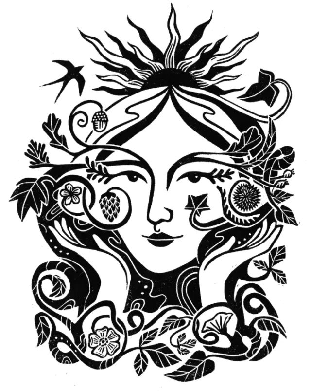 A Dryad Formed from the Elements of Nature