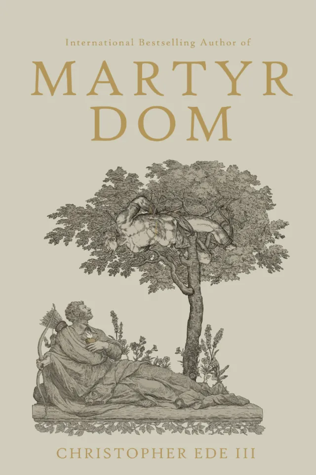 Studio Duco illustration of Saint Sebastian beneath a tree on the Martyrdom cover