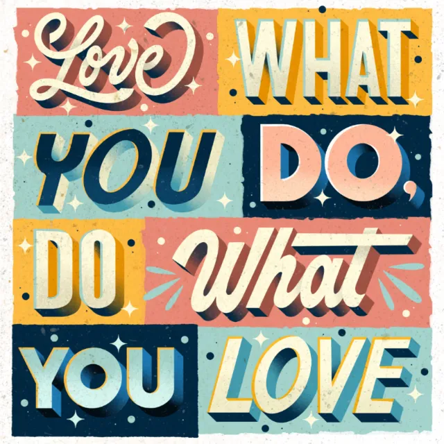 Do what you love love what you do quote design by Saskia Bueno