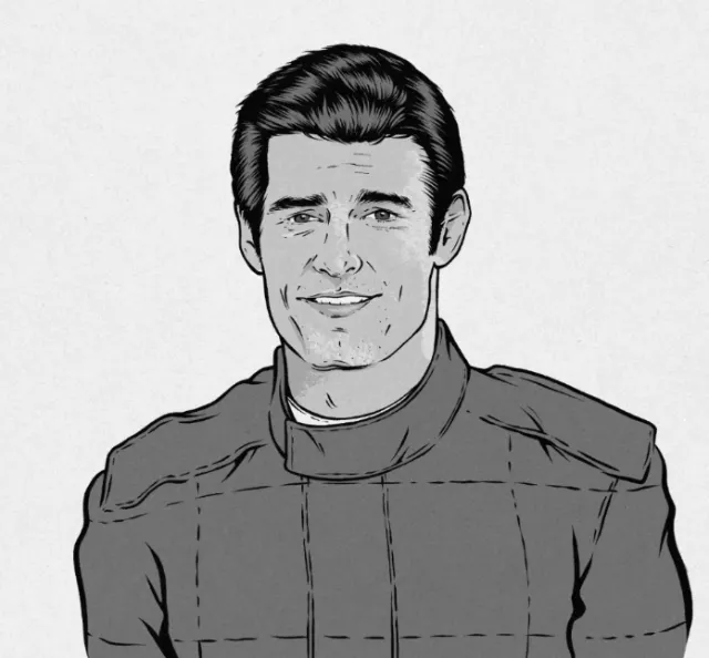 Mark Webber portrait commissioned by Pan Macmillan