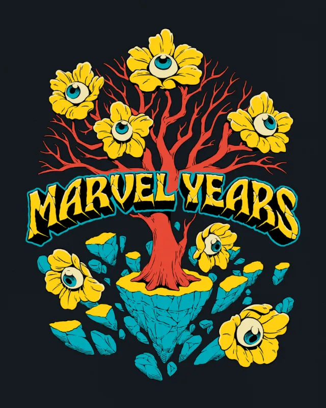 Marvel Years T-shirt design by Andreu Zaragoza