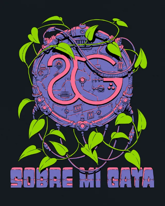 Sobre Mi Gata T-shirt illustration
